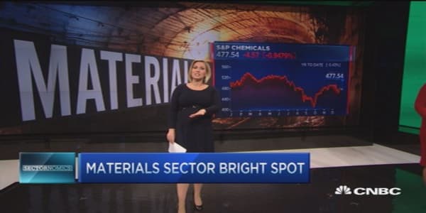The big bright spot in the materials sector