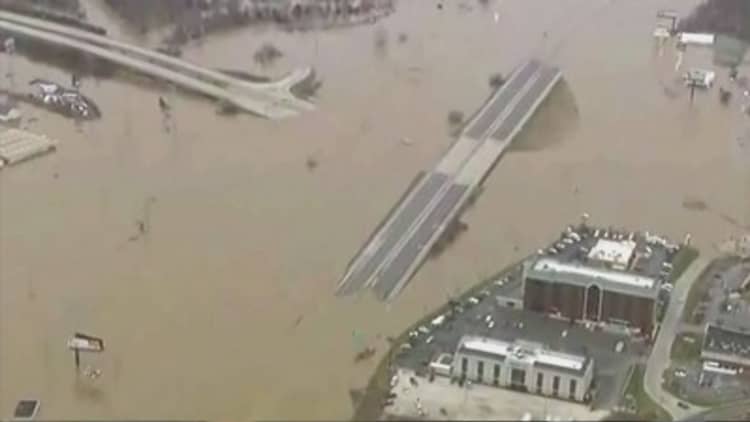 Record flooding in US Midwest