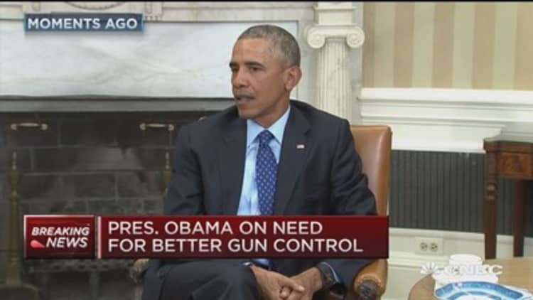 President Obama on need for better gun control