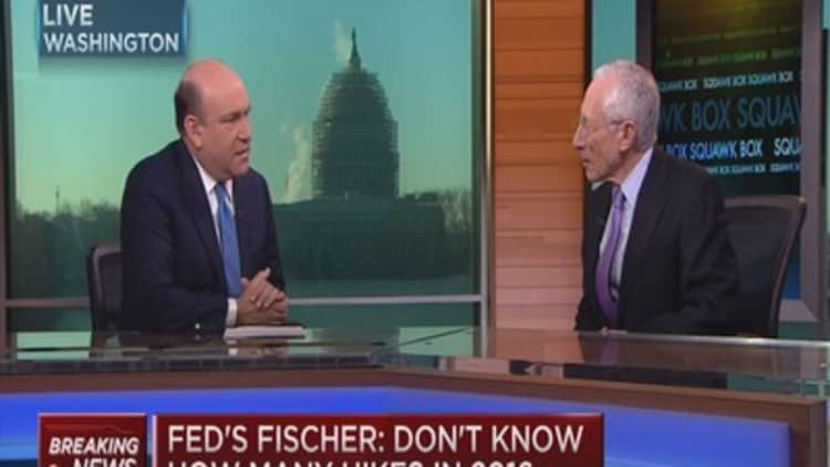 Fed's Fischer: Four hikes in the ballpark