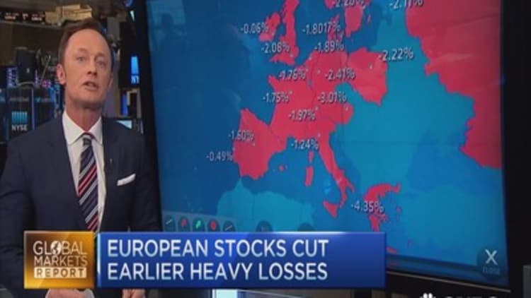 European markets close cutting losses