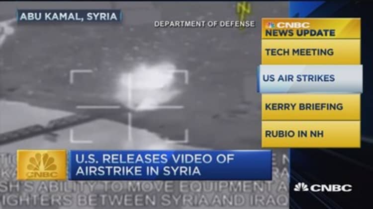 CNBC update: US air strikes 