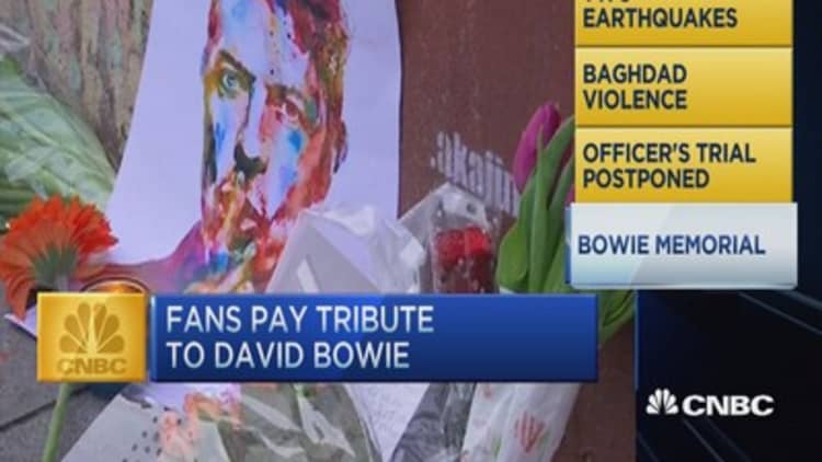 CNBC update: Bowie memorial