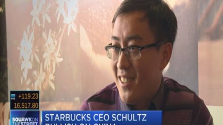 Starbucks bets on China