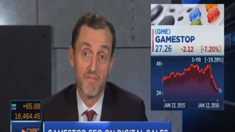 GameStop digital sales in stores: CEO