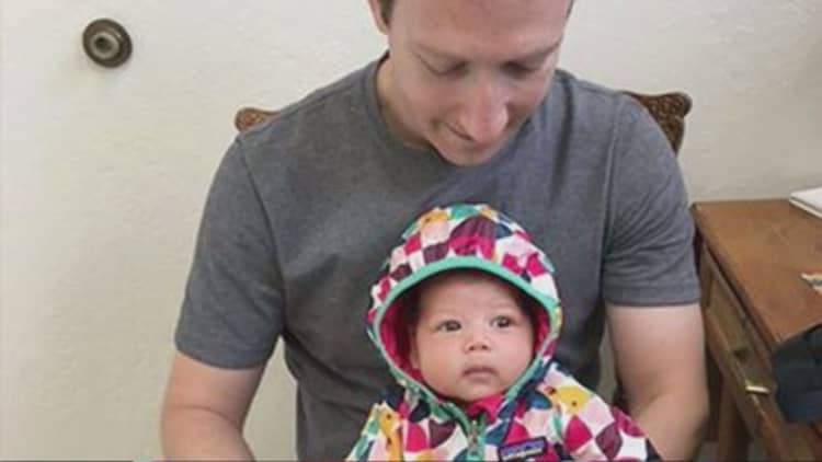 Zuckerberg jumps into vaccine debate with baby photo