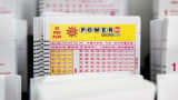 PowerBall lottery cards at Best Beer, Wine and Deli in Gaithersburg, Md.