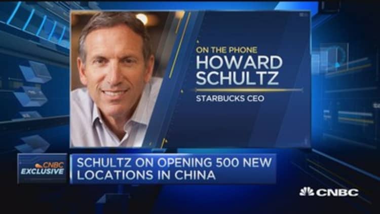 Starbucks CEO: China traffic remains positive