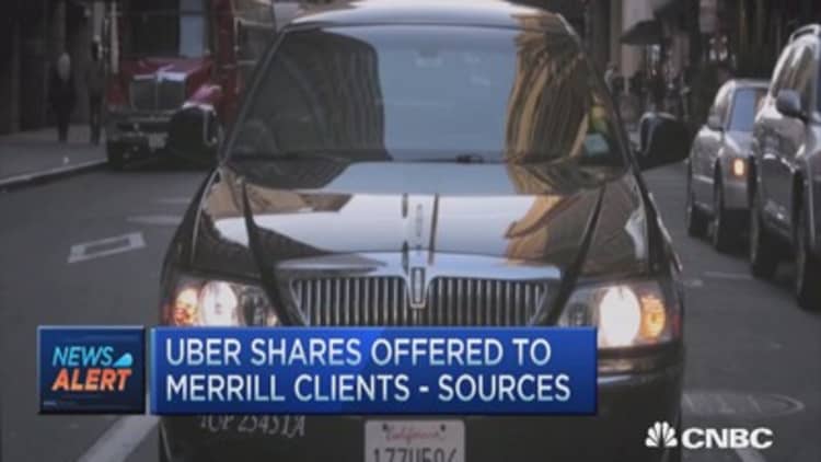 Uber investors have higher barrier to entry through Merrill