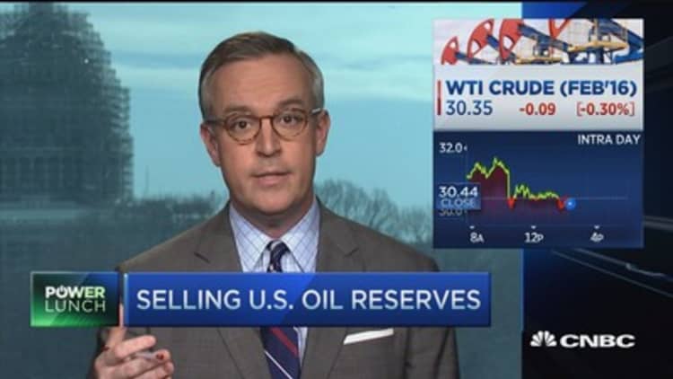 Selling US oil reserves