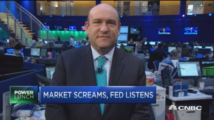 Market screams, Fed listens