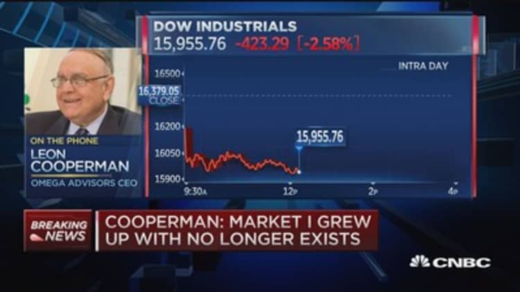 Cooperman: This is a growth scare, not a bear market 