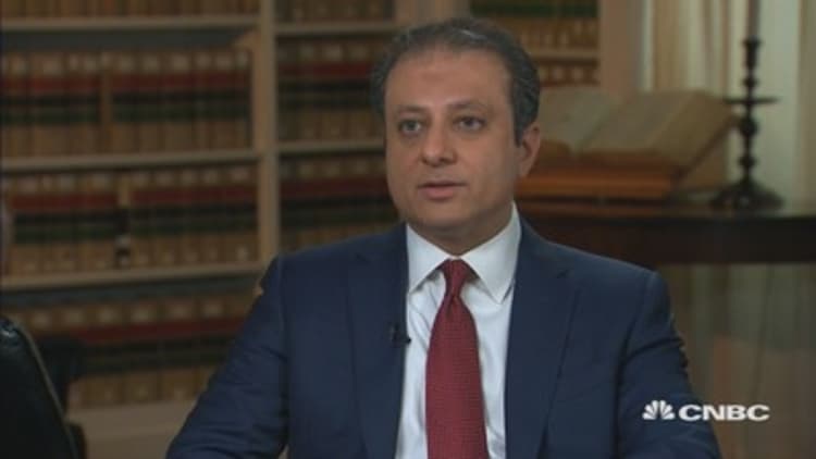 NY Attorney Bharara: Financial sector most vulnerable to cyberthreat