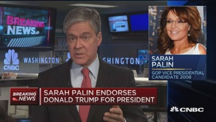Palin endorses Trump 