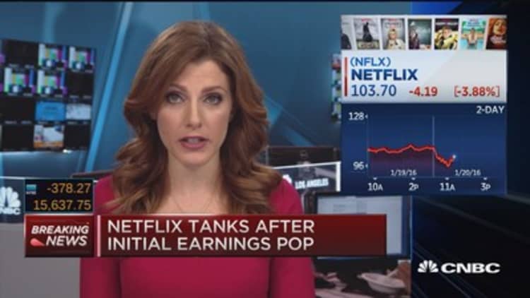 Netflix whipsaws after earnings pop