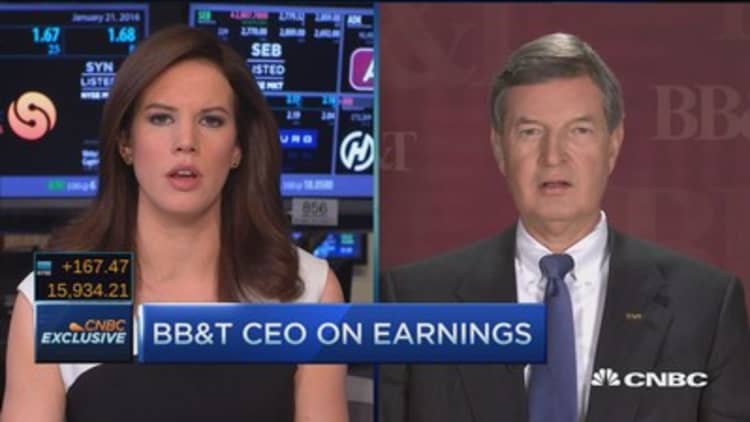 BB&T CEO: Opportunities in new markets outweigh low rate issues