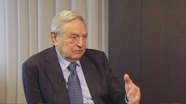 George Soros expects hard landing for Chinese economy