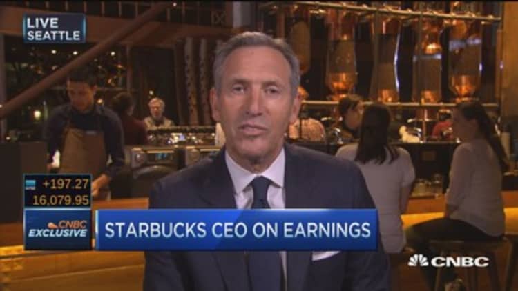Starbucks CEO on record quarters: Our numbers 'unheard of'