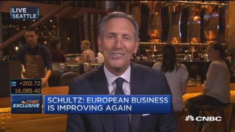 Starbucks CEO: European business will return as usual