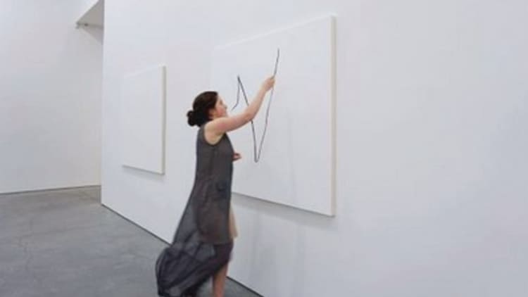 Artist turns market mayhem into $10k paintings