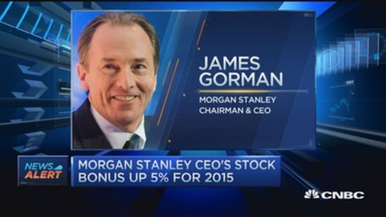 Morgan Stanley CEO's pay released