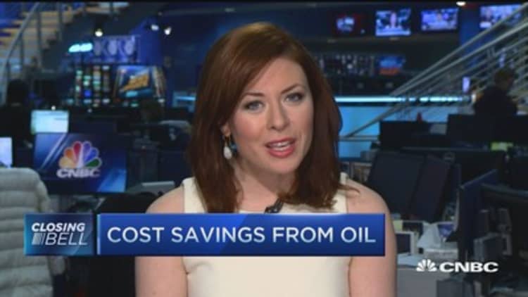 Low oil prices benefiting businesses