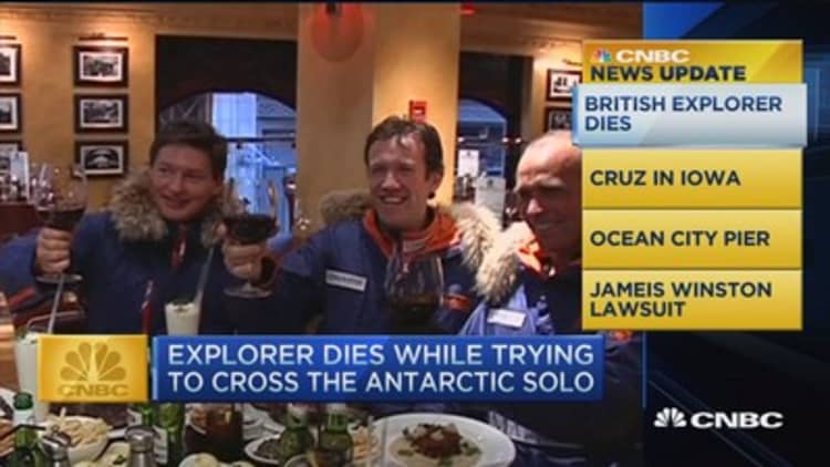 CNBC update: British explorer dies in Antarctica