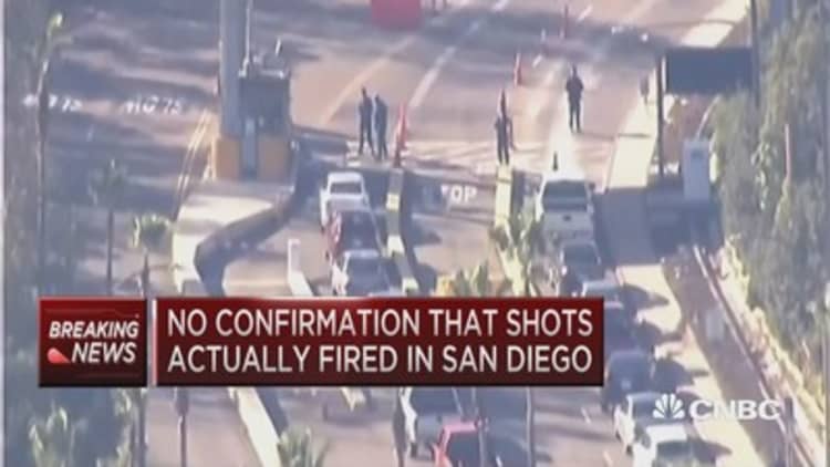 No confirmation that shots fired in San Diego