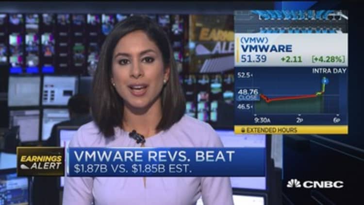 VMWare shares pop 4% on earnings beat