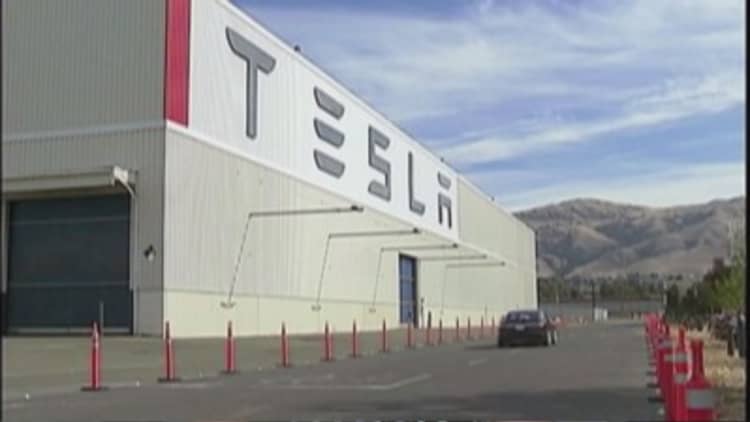 Small fire at Tesla factory