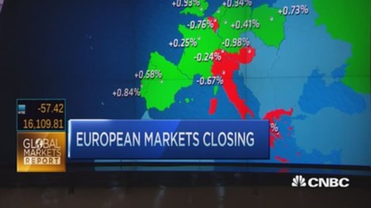 European markets close mixed on Brent rebound