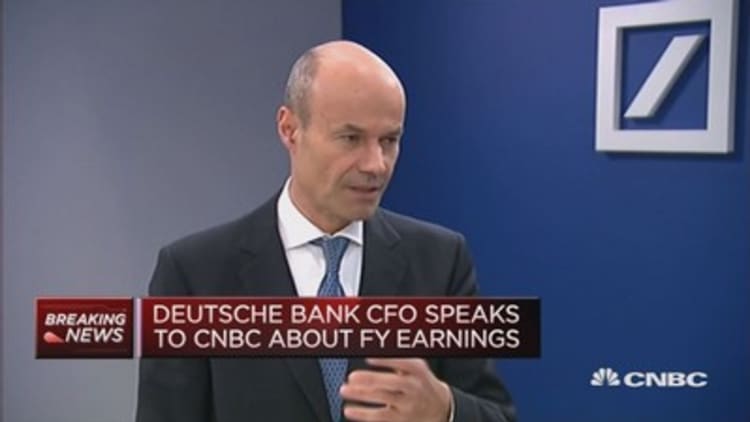 Credit deterioration will weigh on Deutsche Bank: CFO