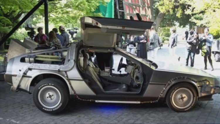The DeLorean from 'Back to the Future' is back