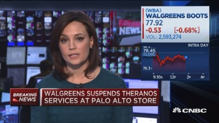 Walgreen stops accepting tests from Theranos Lab