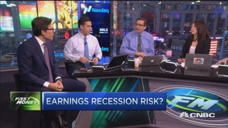 Earnings recession risk? 