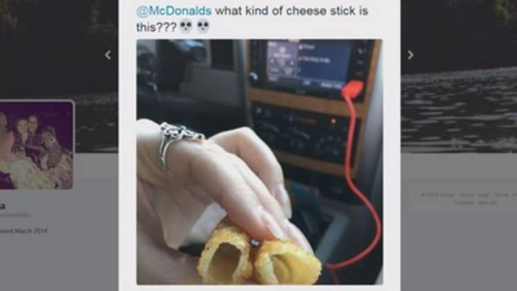 McDonald's mozzarella sticks missing a key ingredient