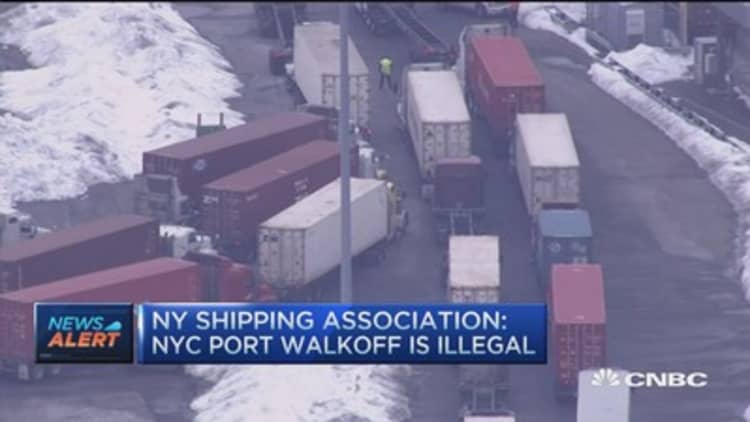 Ports shut down as workers walk out