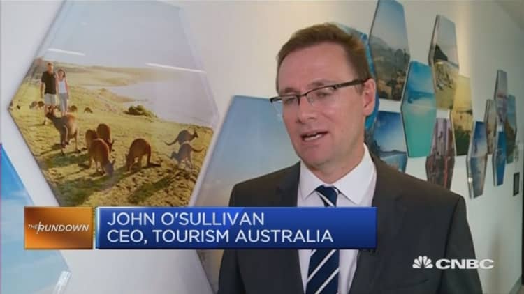 Australia rides the wave of Chinese tourists