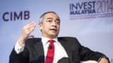 Nazir Razak, chief executive officer of CIMB Group Holdings Bhd., speaks during the Invest Malaysia Conference in Kuala Lumpur, Malaysia, on Monday, June 9, 2014.