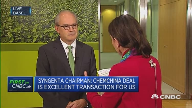 This transaction is about growth: Syngenta chairman