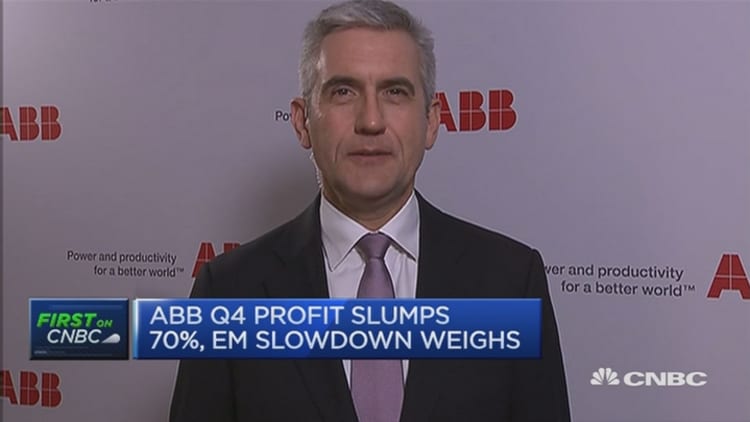ABB profit drops 70%
