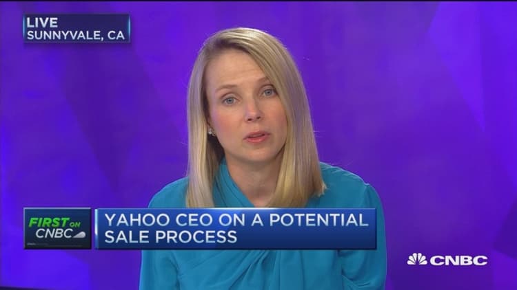 Yahoo CEO on potential sale
