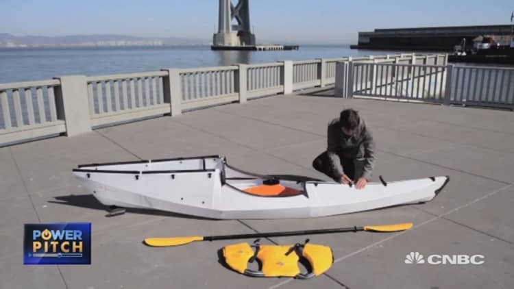 A start-up folding kayaks into compact cases 