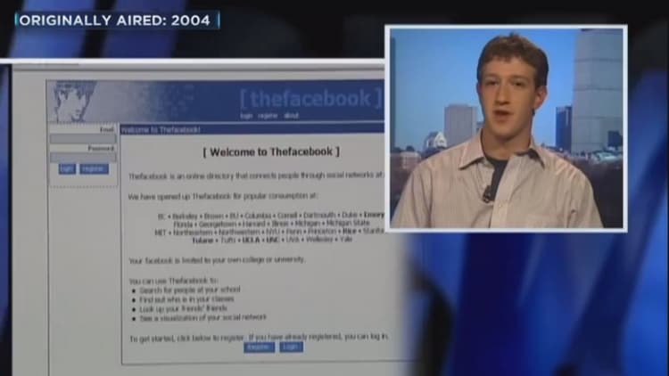 Zuckerberg's First TV Appearance