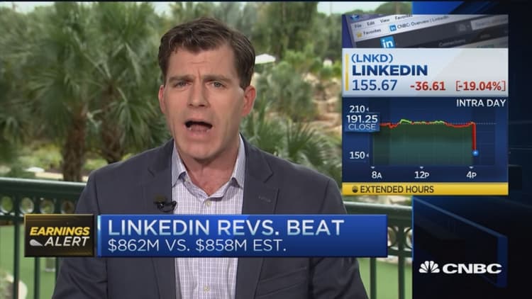 LinkedIn shares plummet 20% on lower guidance