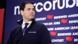 Republican presidential candidate Sen. Marco Rubio (R-FL) holds a town hall meeting in the Londonderry High School cafeteria February 7, 2016 in Londonderry, New Hampshire.