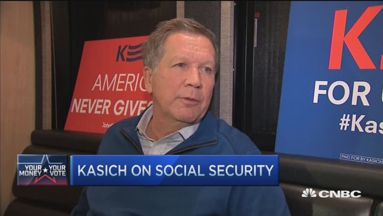 Wealthy should get less in Social Security: Kasich
