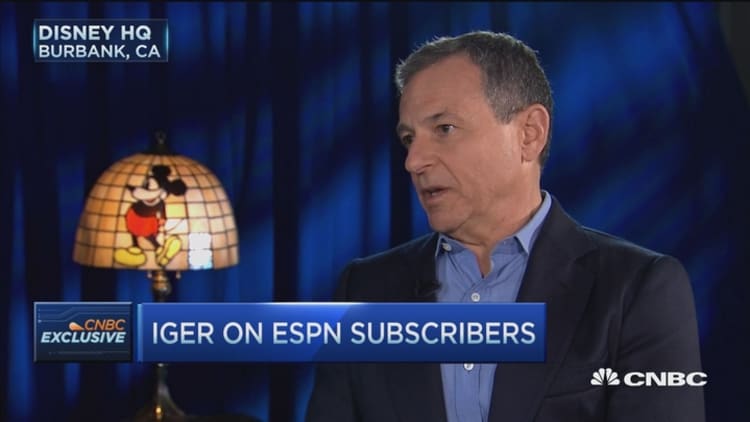 Disney's Iger: ESPN continues to be a growth business