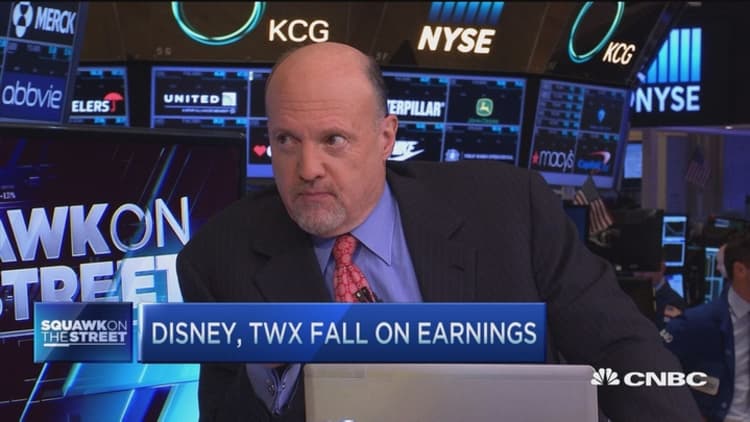 Why DIS & TWX are down: Cramer