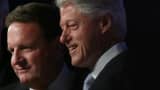 Ron Burkle, managing partner and founder of Yucaipa Cos., left, and former President Bill Clinton.